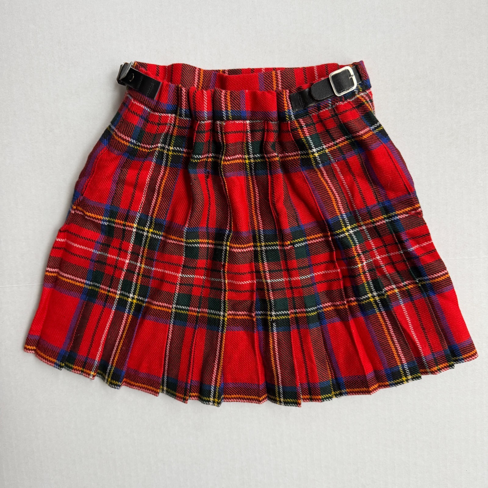 Royal Stewart Tartan Kilt Size 6 Wool Highland Home Industries Scotland READ