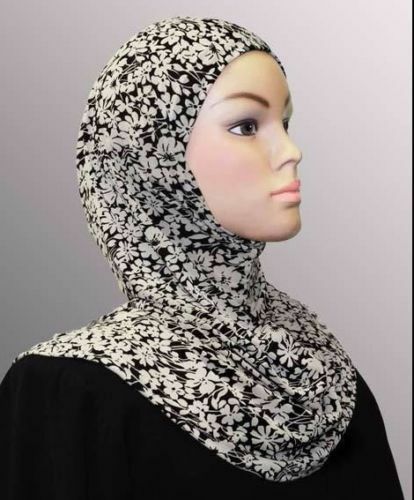 1/2 dozen 1 pc Fashion Print Amira Hijab Mix Color Design Muslim Head Wear Cover