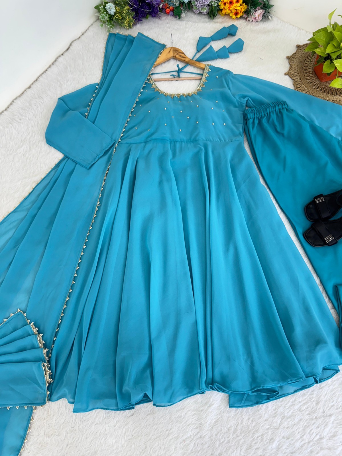 Indian Wedding Party Anarkali Suit Pakistani Designer Ethnic Salwar Kameez Dress