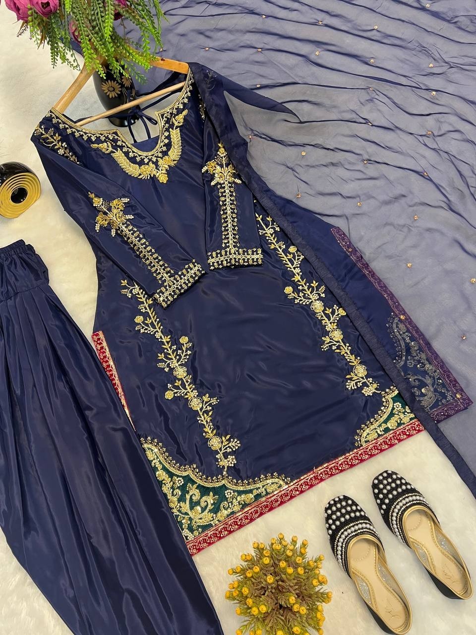 Ready made 3 Piece Pakistani Farshi Suits Bollywood Party Wedding Salwar Kameez