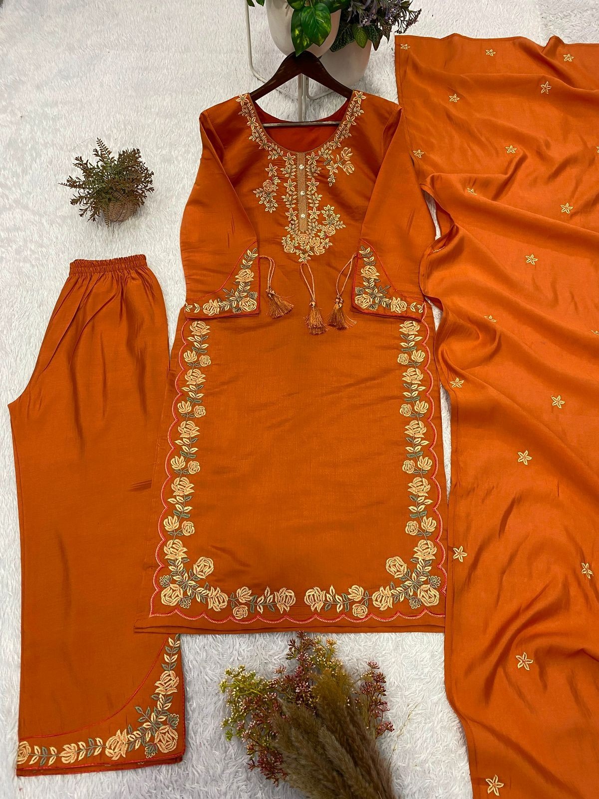 Designer Indian Pakistani top plazzo Bollywood Dress Party Wear Suit wedding