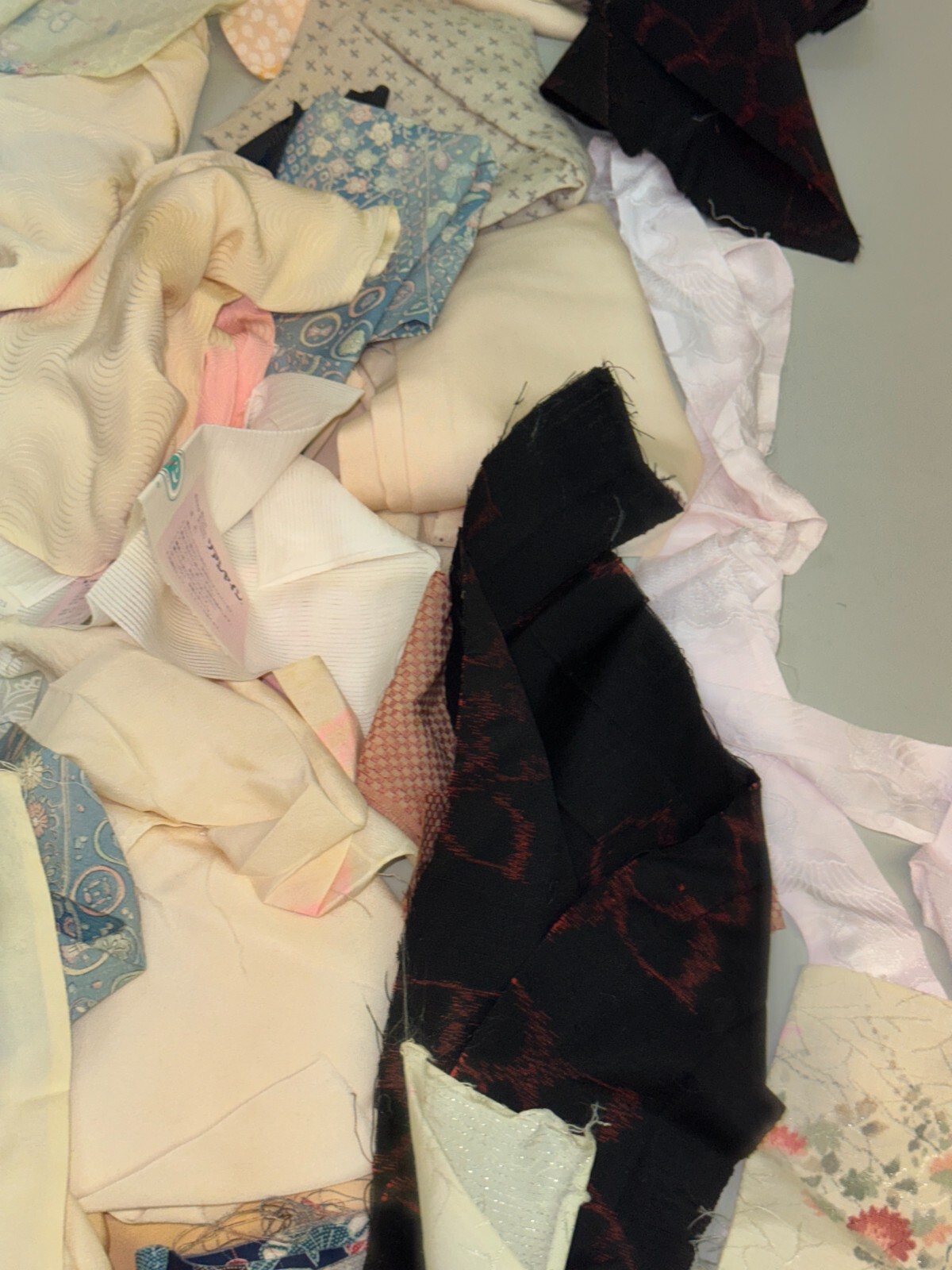 Japanese Vintage Kimono Fabric cloth Boro various Dirt Total of over 800g no8