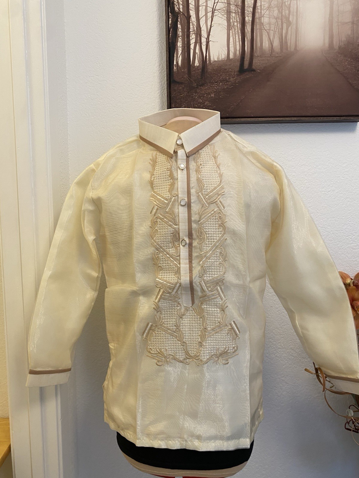 Barong Tagalog Size 20 Double Lining For Boys