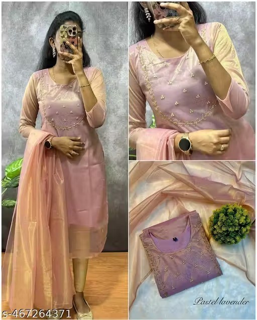 Readymad Rayon Kurta/kurti and Pant Set for Women’s Party Festive Outfit Gift