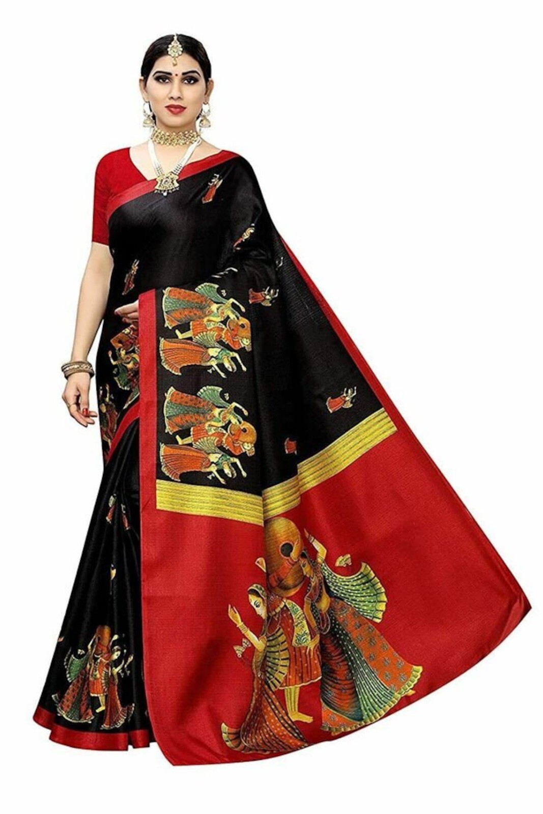 Art Silk Saree, Women’s Saree, Designer Silk Saree, Ethnic Wear, Saree