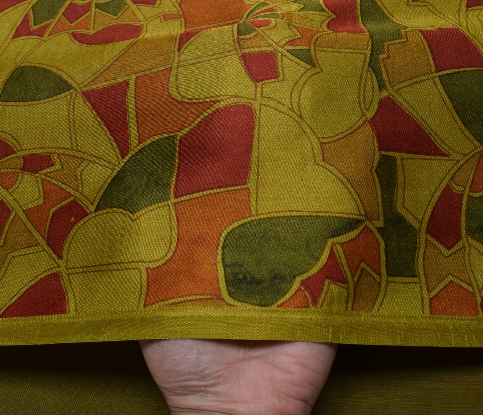 Sushila Vintage Green Indian Saree Blend Silk Printed 5 Yard Soft Craft Fabric