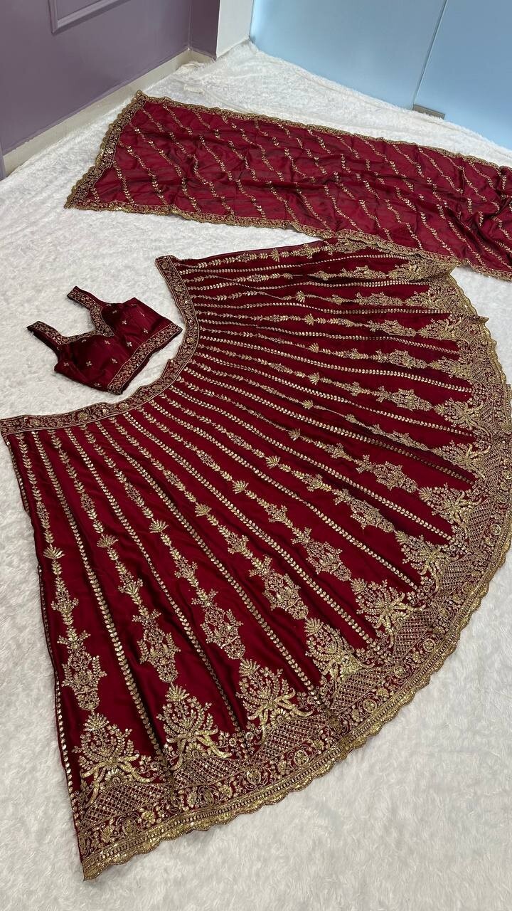 ETHNIC WEAR KASTURI SILK LEHENGA CHOLI WITH DUPATTA FOR WOMEN FESTIVAL