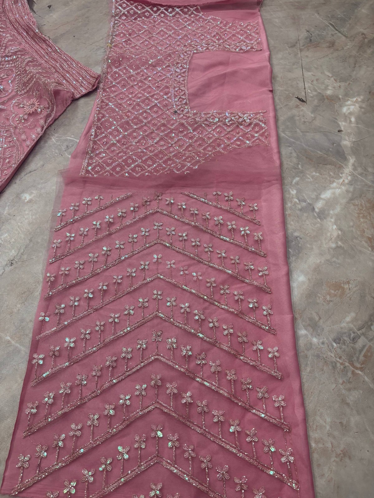 Wedding Special Lehenga Choli Net Fabric Sequins Work Bridal Wear India