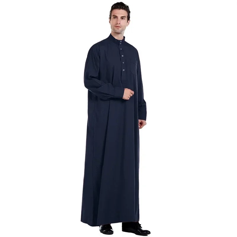 Muslim Mo Men White Islam Jalabiya Thobe Arab Kurta Pajama Dubai Kaftan