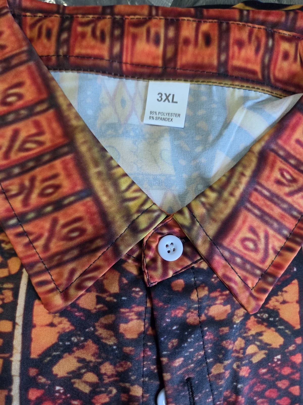 Men’s Dashiki 2-Piece Outfit Set Shirt & Pants African Tribal Print Black 3XL