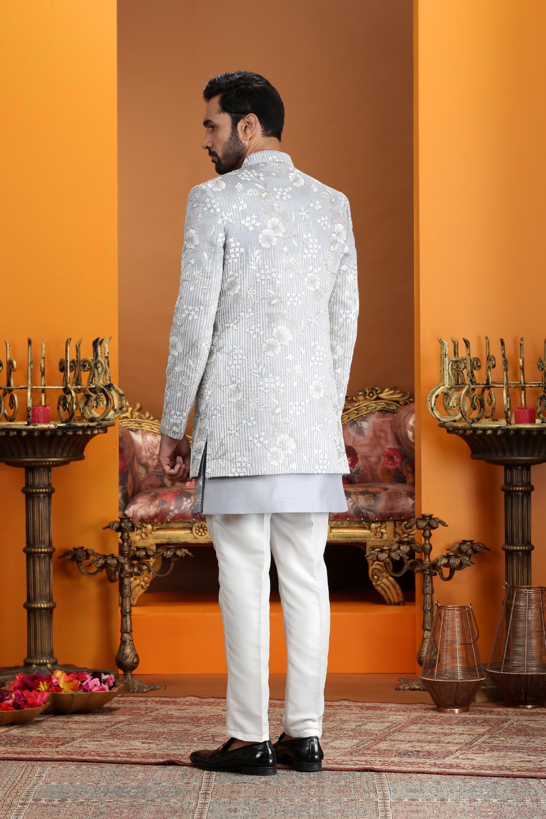 3 Pc Indian Mens Designer Wedding Bollywood Traditional Ethnic Wear Indo Western