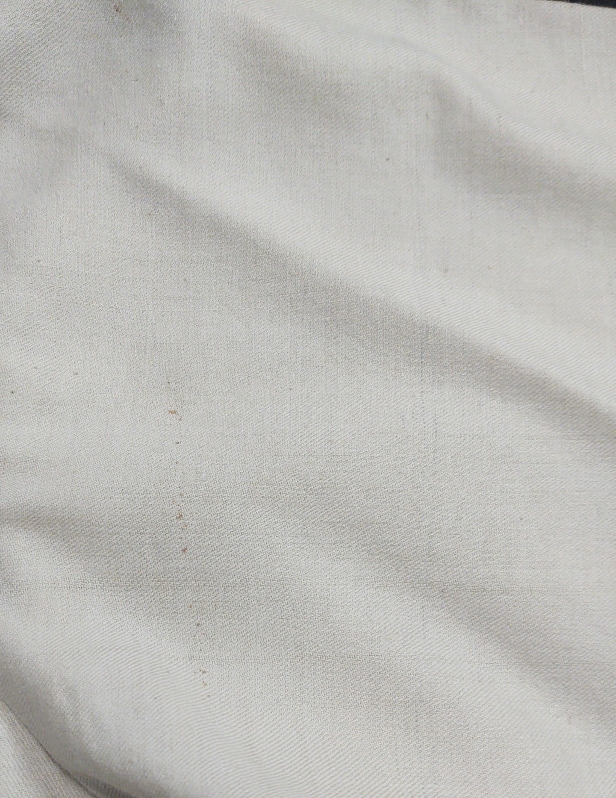 Vintage Men’s Kurta 3/4 Length Shirt Embroidered Collar Sz 40 Cream/Brown