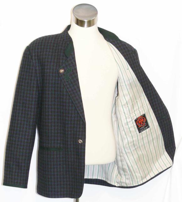 Tweed WOOL JACKET Coat LONG SLEEVES Men AUSTRIA Riding Sport Dress/Eu 54/47″ L