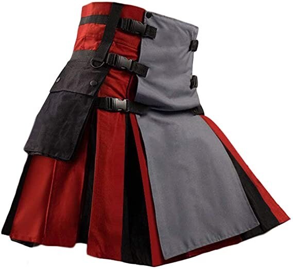 Men’s Scottish Stylish Fashion Kilt Highland Utility Kilt 100% Cotton