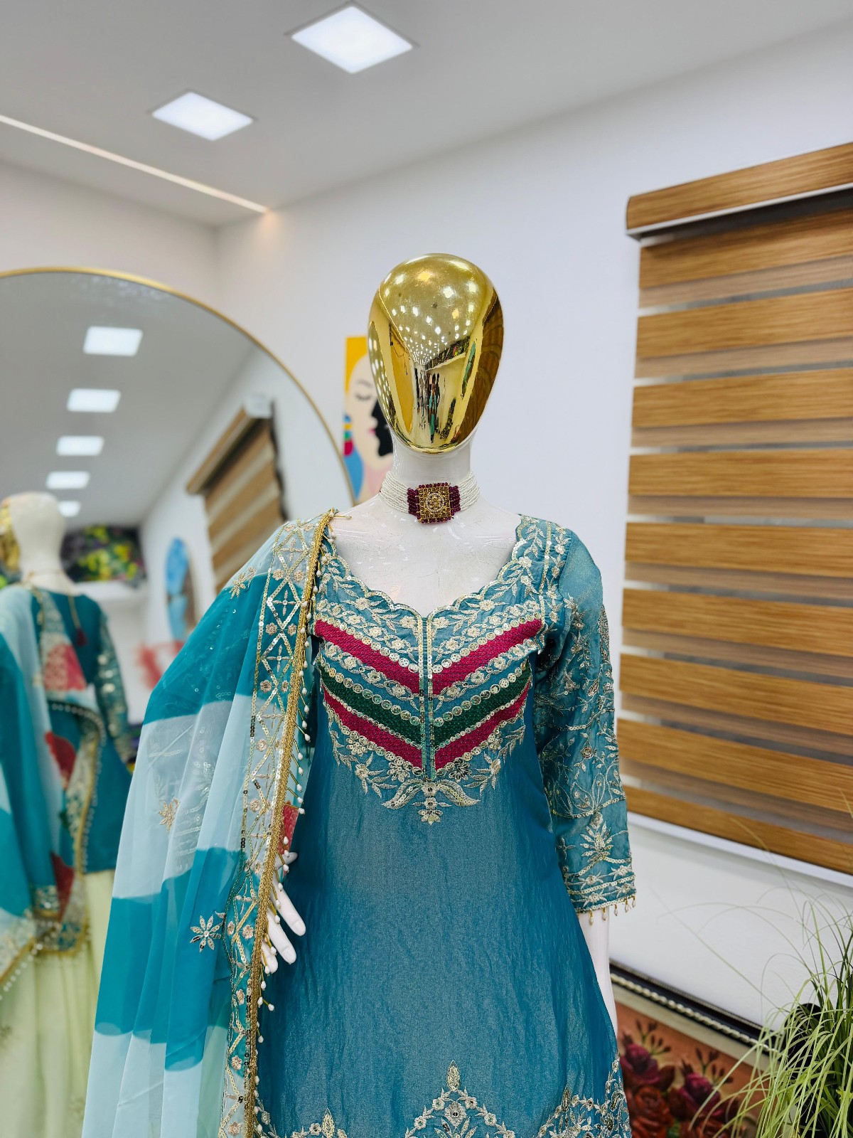 Ready To Wear Bridal Heavy Suit Wedding Pakistani Lengha Top Indian Ethnic Dress