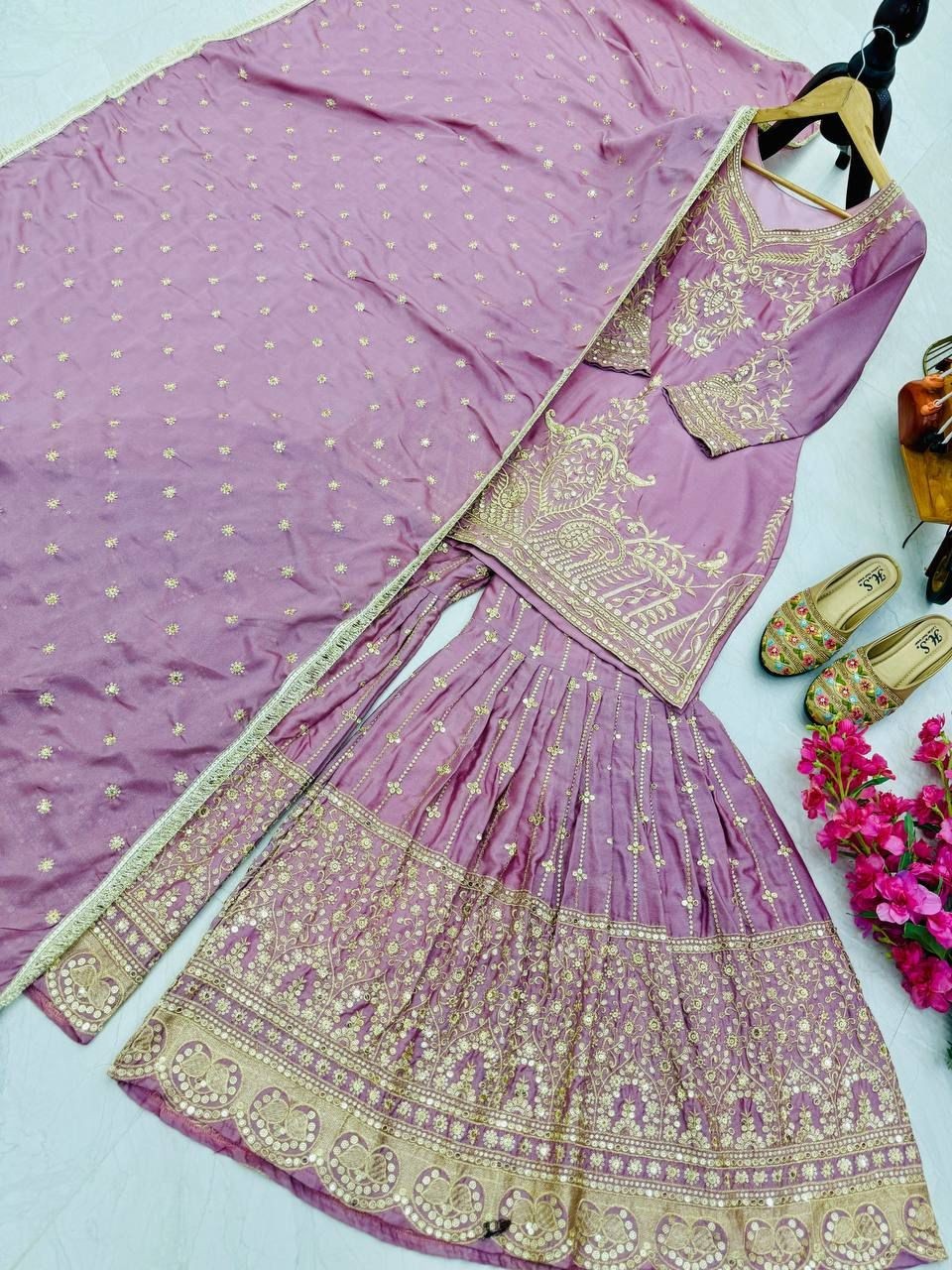 SALWAR KAMEEZ PAKISTANI INDIAN WEDDING PARTY WEAR DRESS BOLLYWOOD SUIT SHARARA