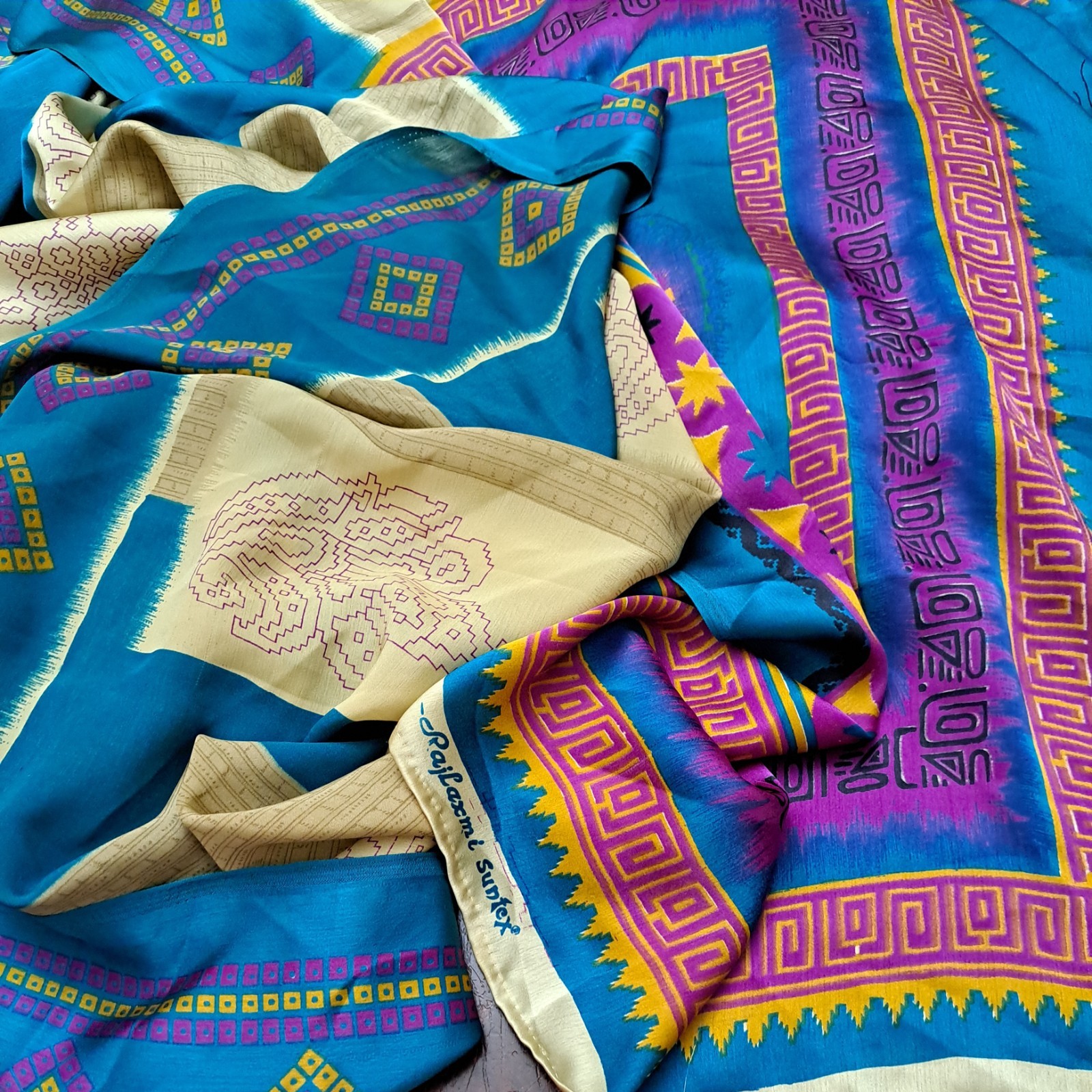 Sarees Art Silk Woven Cultural Sari Craft Fabric
