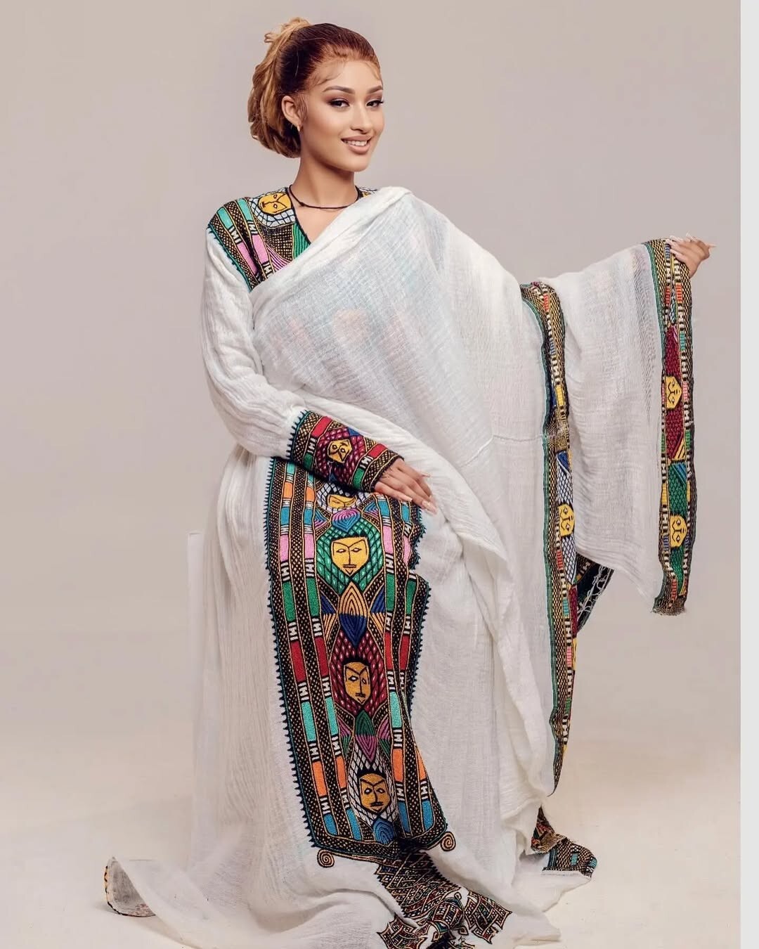 Elegant Habesha Fetl Dress | Traditional Wear