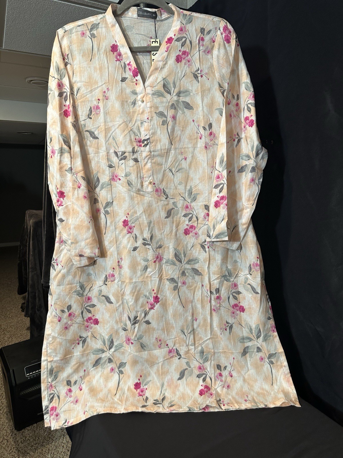 Zellbury Brand Lawn / Cotton Printed Shirt / Kurti – 1 Pc – 2 Medium Sizes -$18