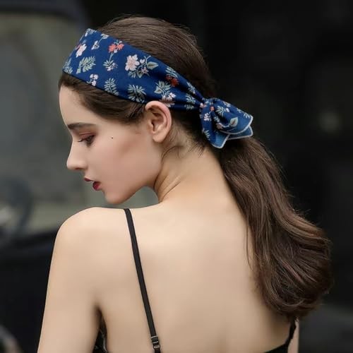 Cotton-Blend Bandana, Head Scarf, Headband, Head wrap, Hair Neck Scarf Fcs001