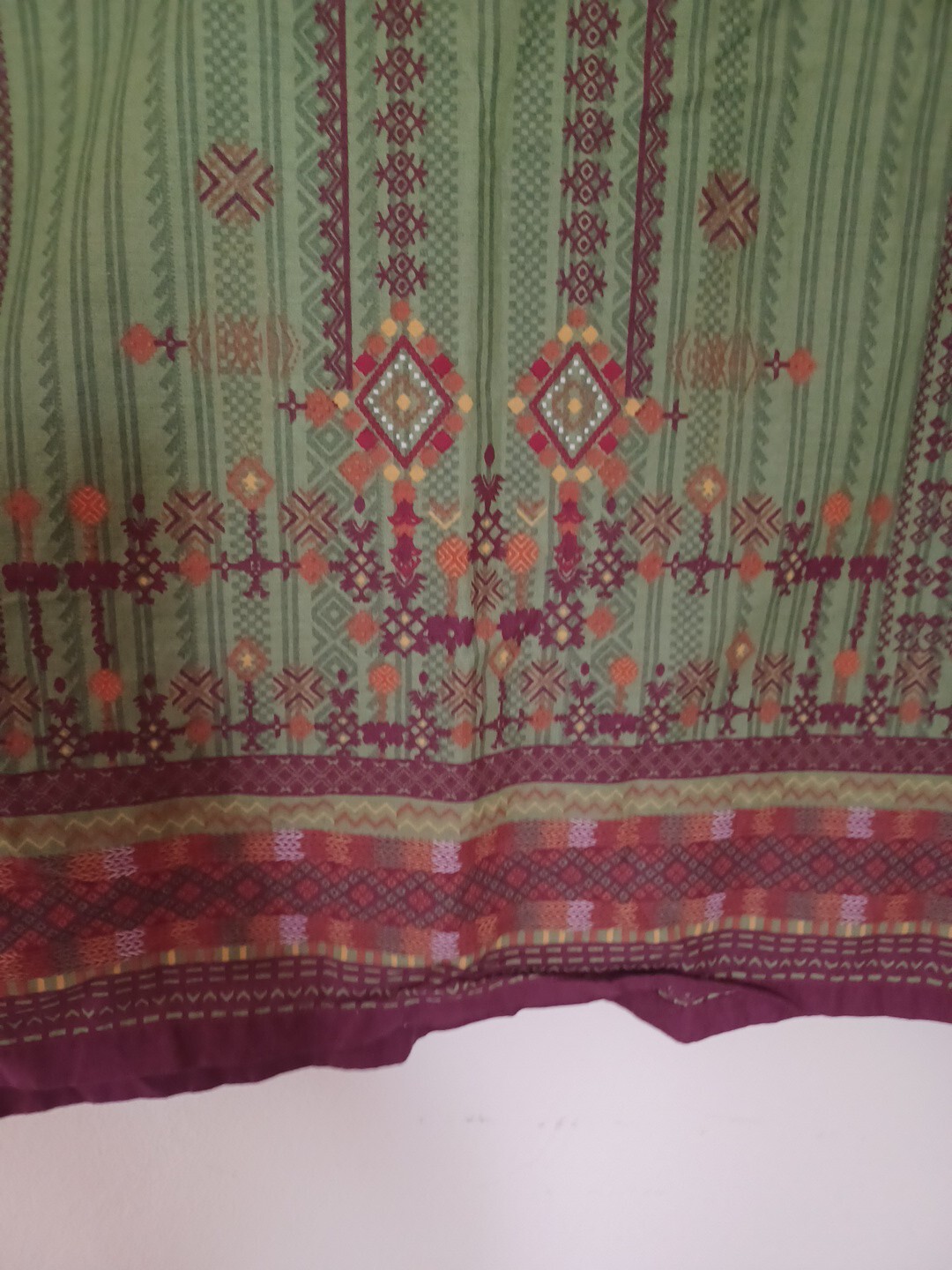 Khaadi Embroidered Stitched Shalwar Size 14 100% Cotton