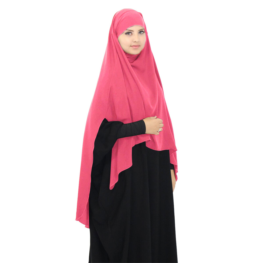 Muslim Large Hijab Overhead Women Prayer Scarf Ramadan Turban Wrap Shawl Niquab