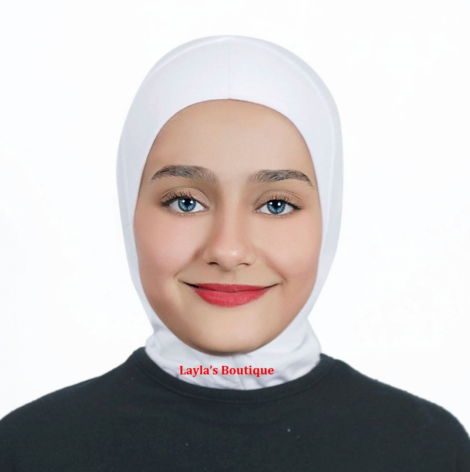 One Piece Kids Girls Muslim Amira Cap Hijab Islamic Headwear Scarf Turban Hats