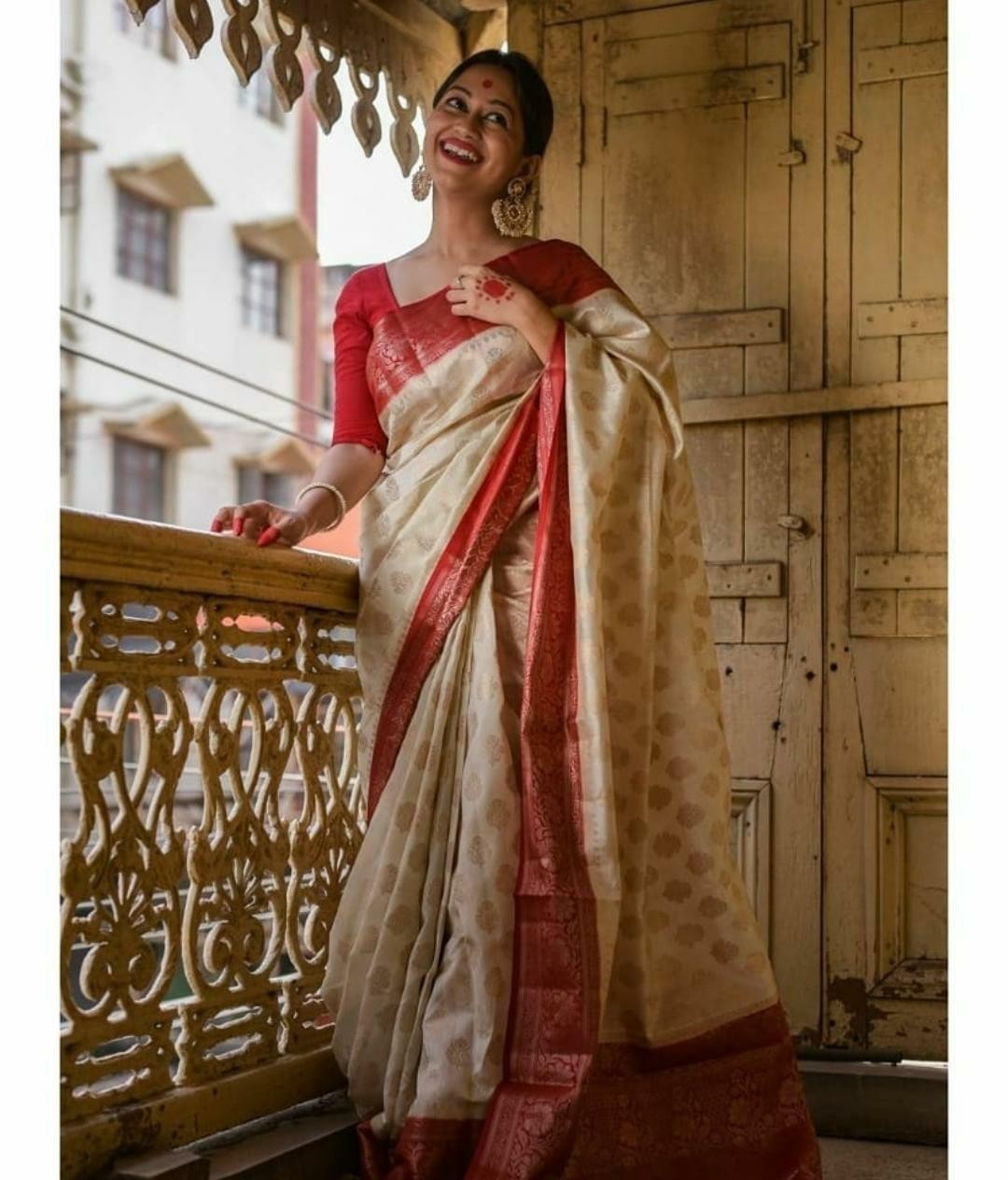 New Indian Cotton Silk Saree/Sari With Blouse Piece Party Wedding Wear For Women