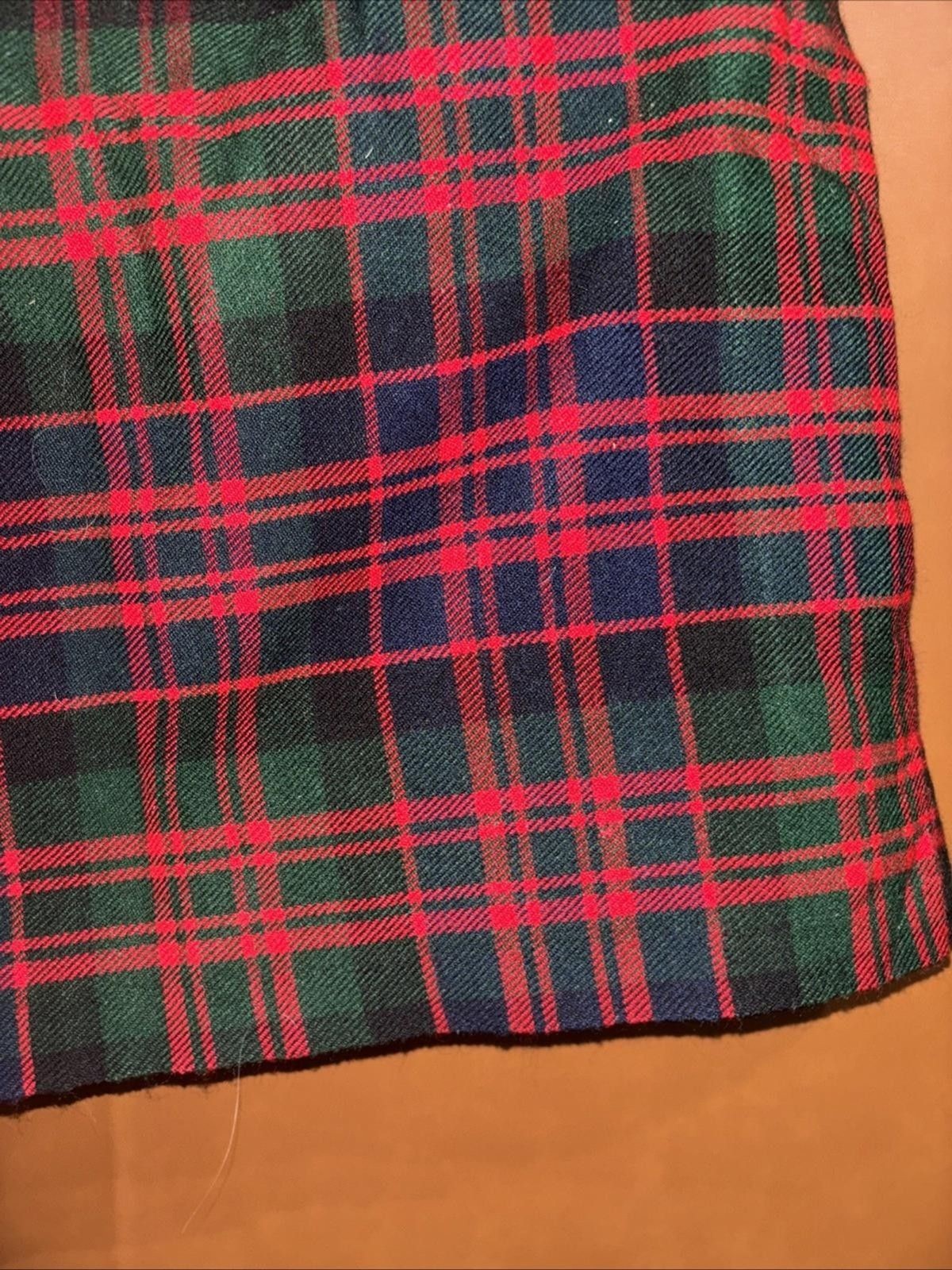 Claymore Highland Apparel Wool Blend Kilt SZ 30 Red Black Plaid Tartan