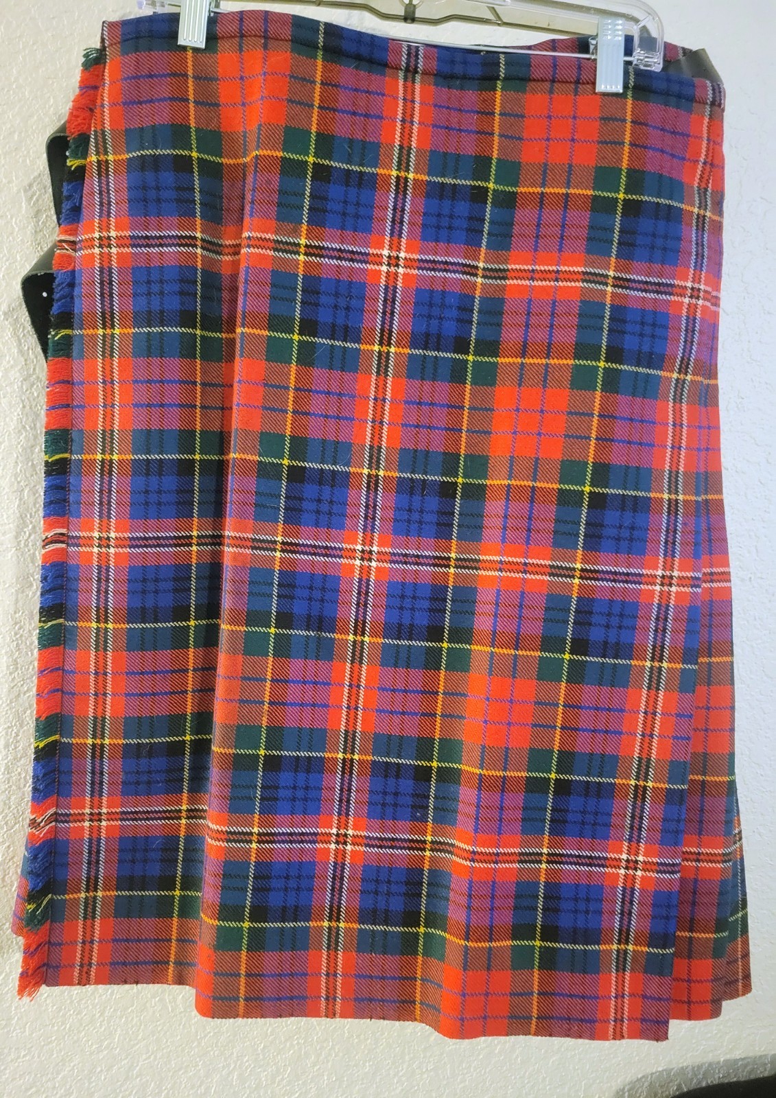 J. Higgins, Ltd. New Handmade McPherson Tartan 100% Heavy Weight 8 Yard Kilt