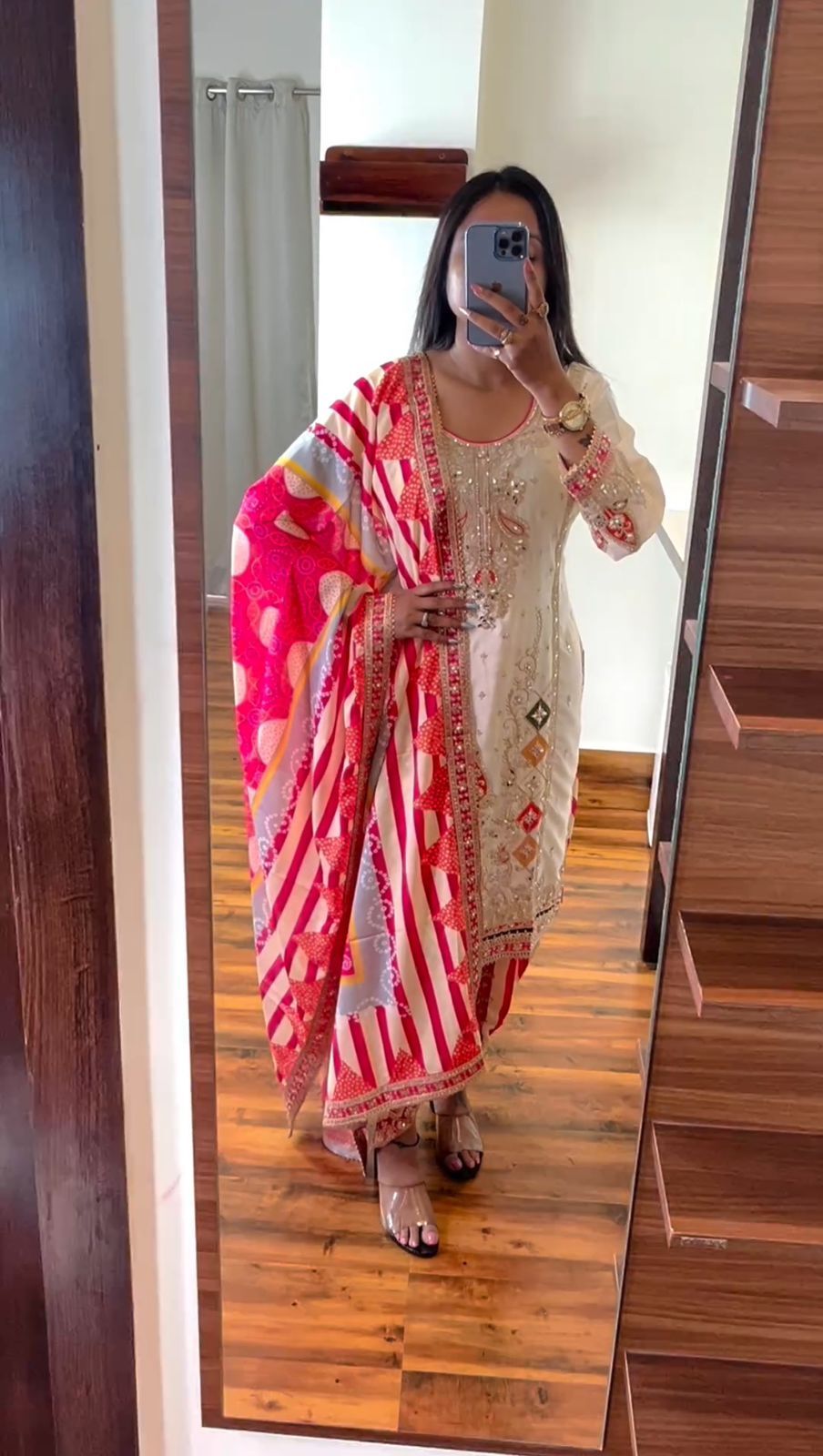 DRESS BOLLYWOOD SUIT PAKISTANI INDIAN WEDDING DHOTI TOP SALWAR KAMEEZ PART Y EID