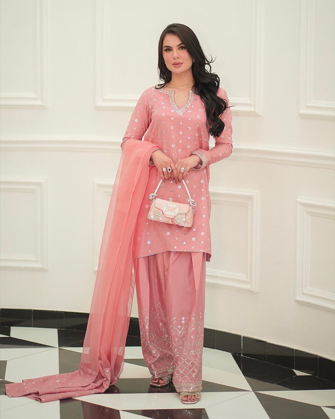 ruffle lehnga saree
