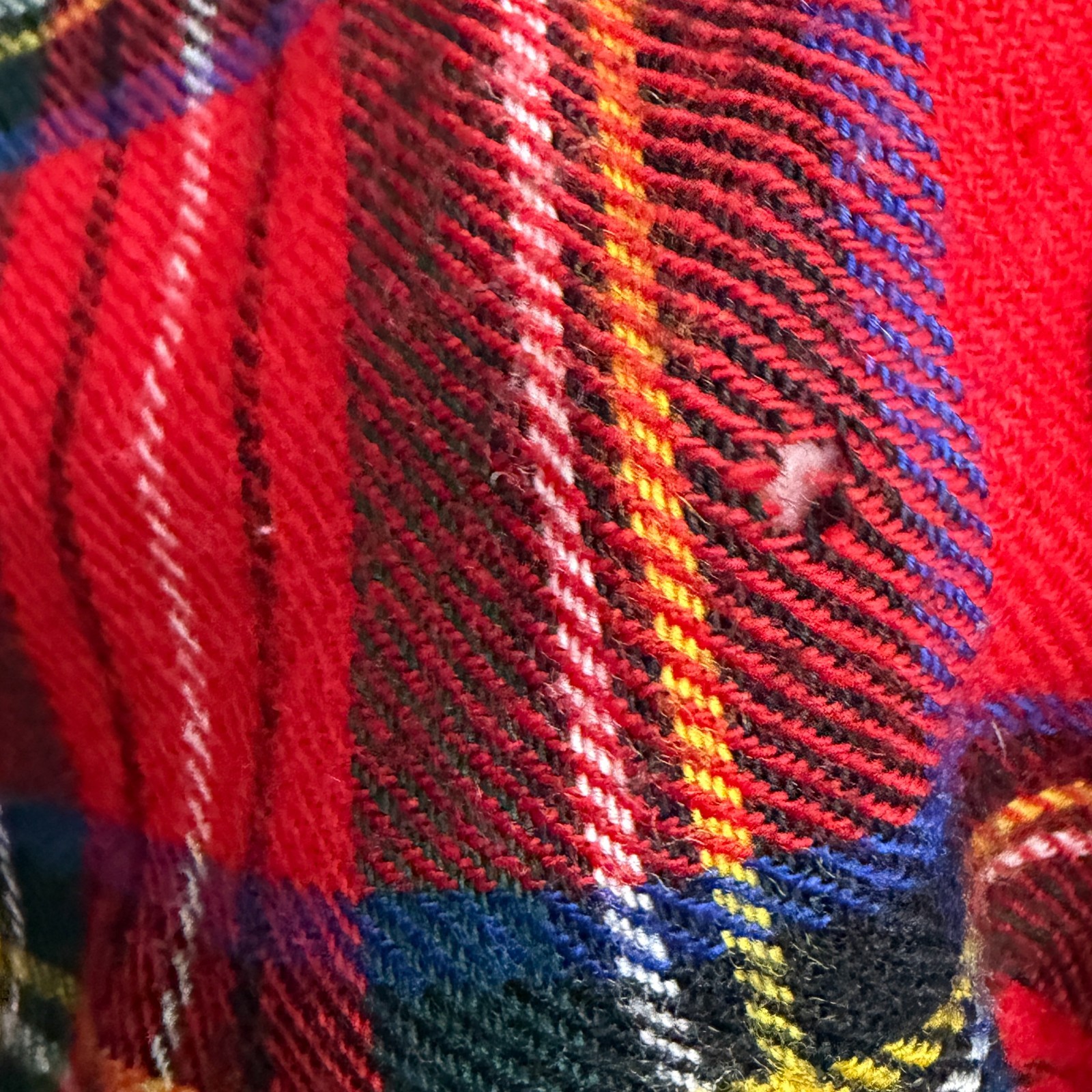 Royal Stewart Tartan Kilt 8 Wool Vtg Highland Home Industries Made In Scotland