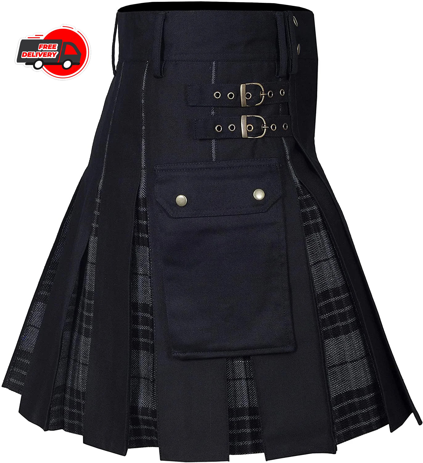 Utility Kilt Kilts Men’s for Men Modern Hybrid Cotton & Tartan Kilts Scottish