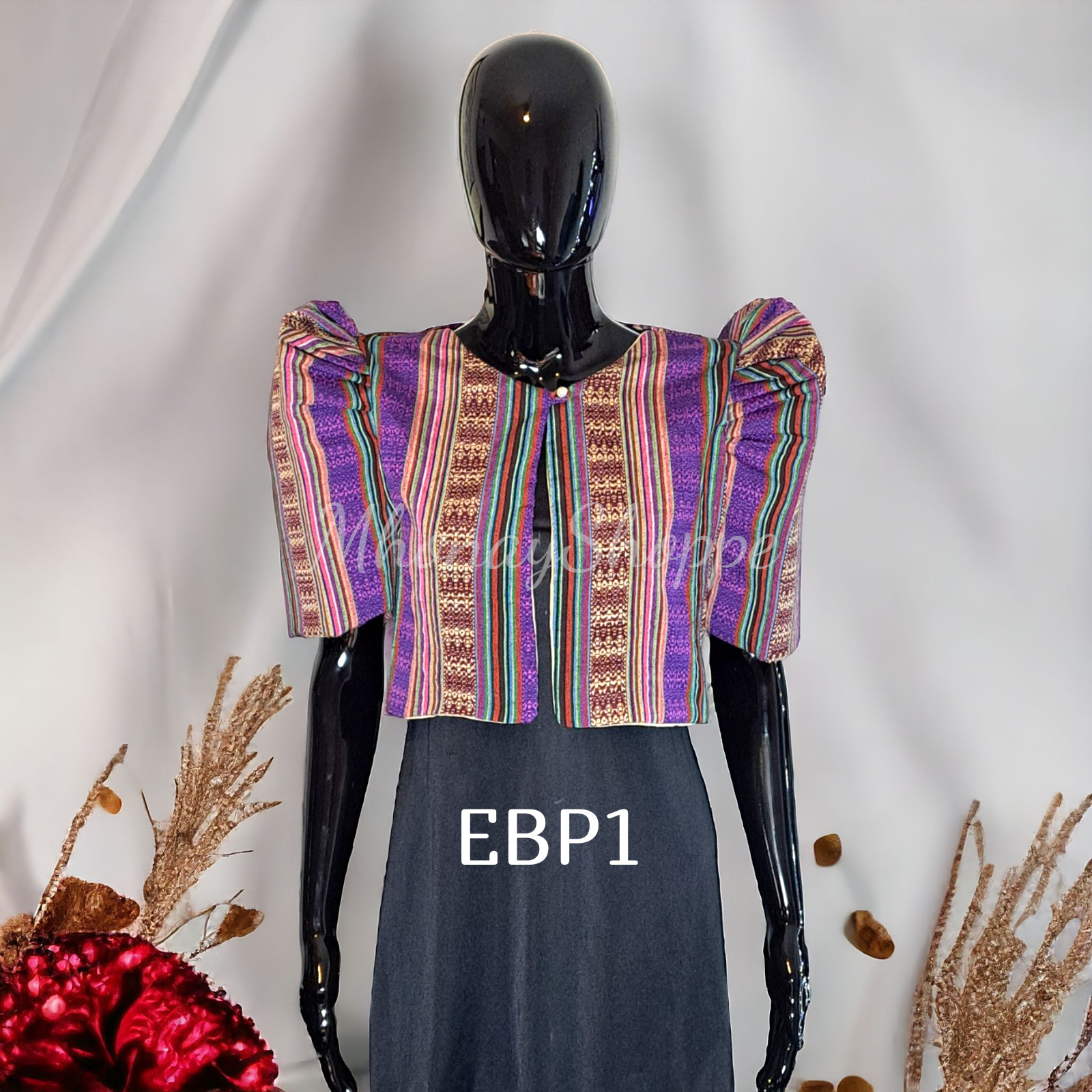 Handmade Filipino Ethnic Woven Bolero Jacket – Traditional Philippines Design