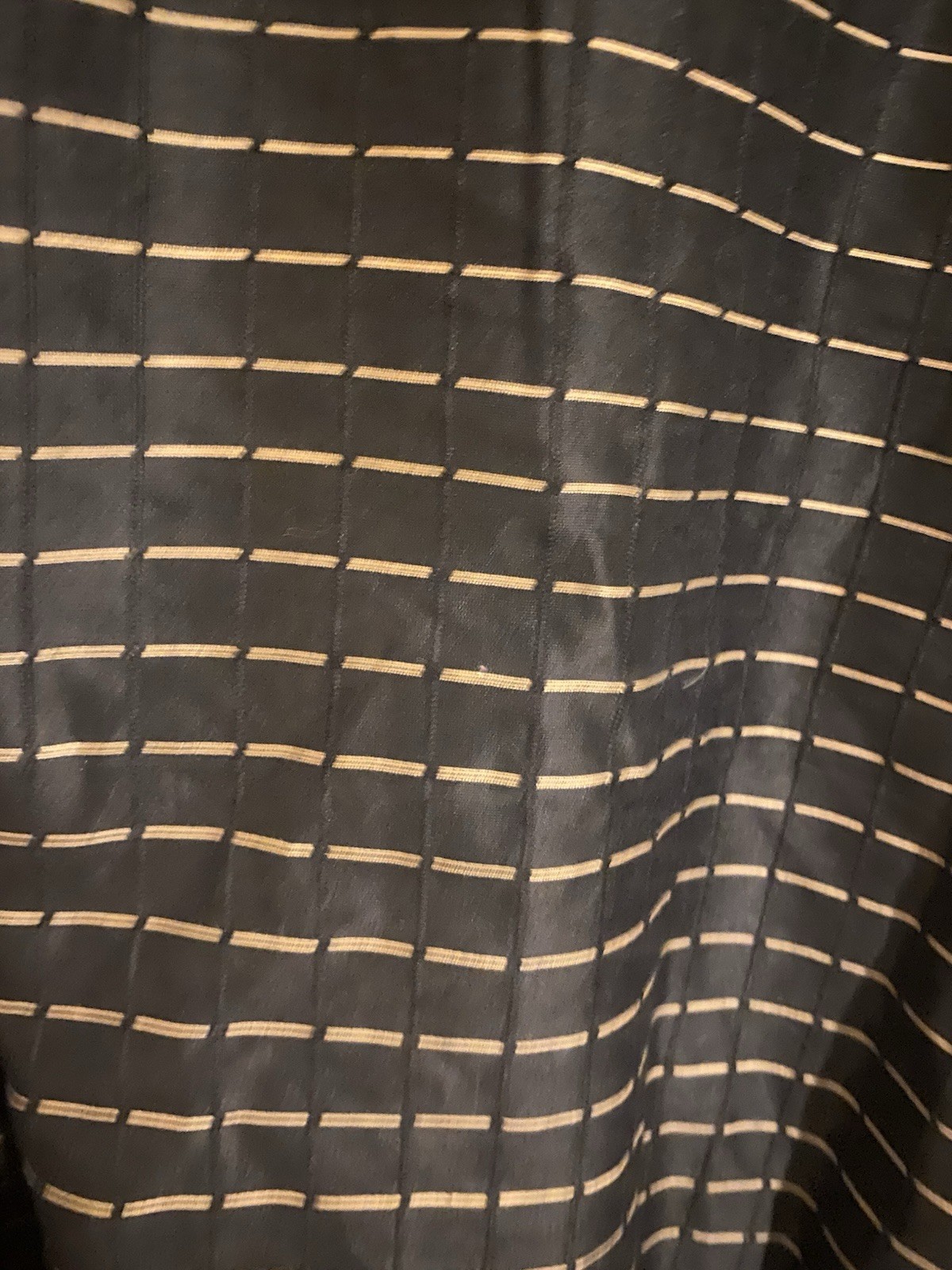 Indian Black & Beige Embroidered Silk Blend Kurta/Salwar Set Men’s Size 44