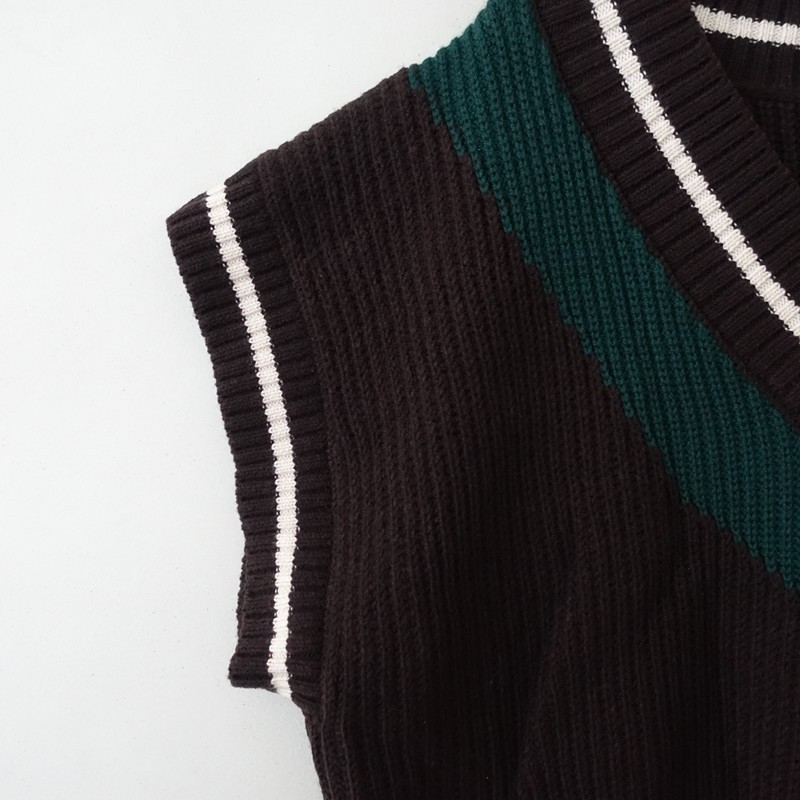 Traditional Weatherwear Wool-Blend Knit V-Neck Vest Size S