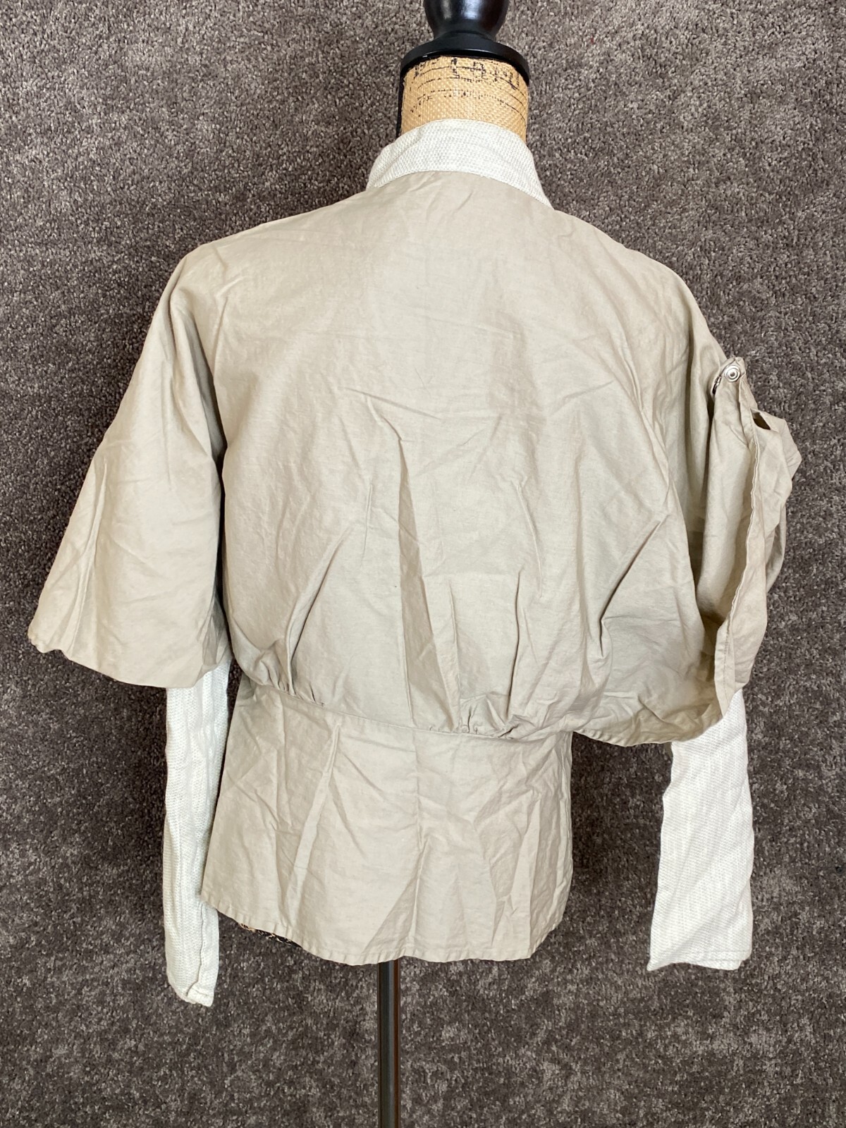 Women’s Bollywood Malhotra Designer Beige travelers Top Cotton Safari Size 44