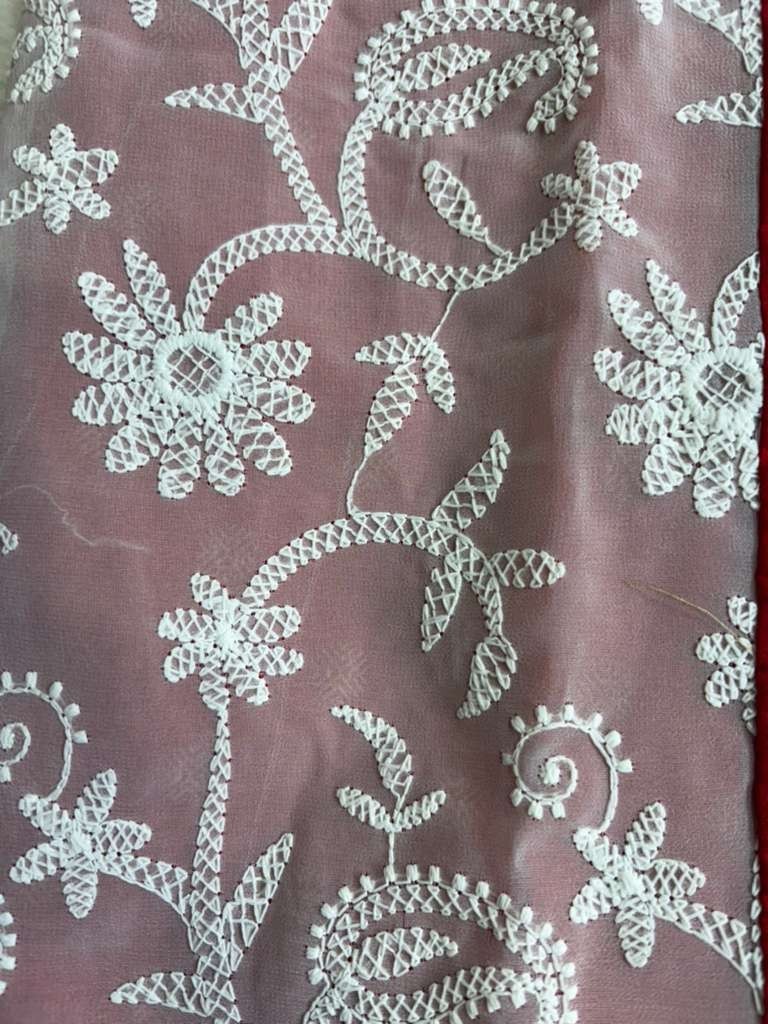 Exquisite Embroidered Silk Saree with Blouse piece