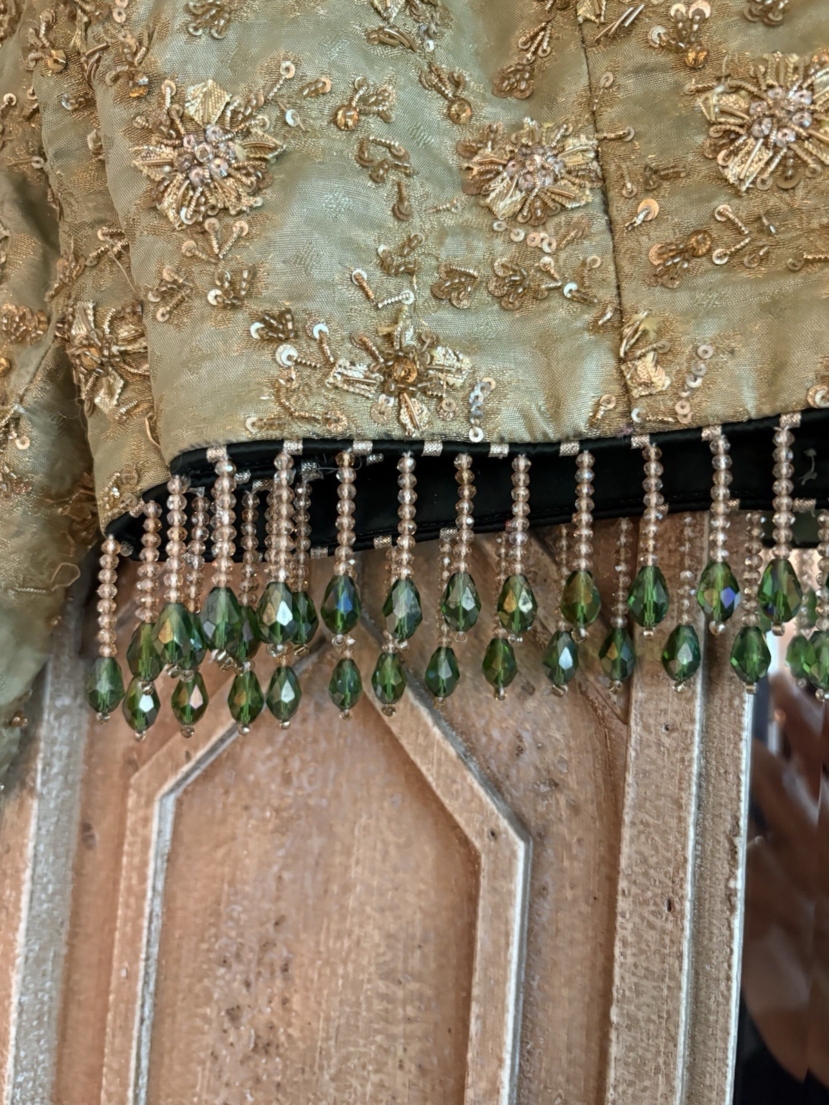 Beautiful Mint Green & Gold Embroidered Lehenga Set