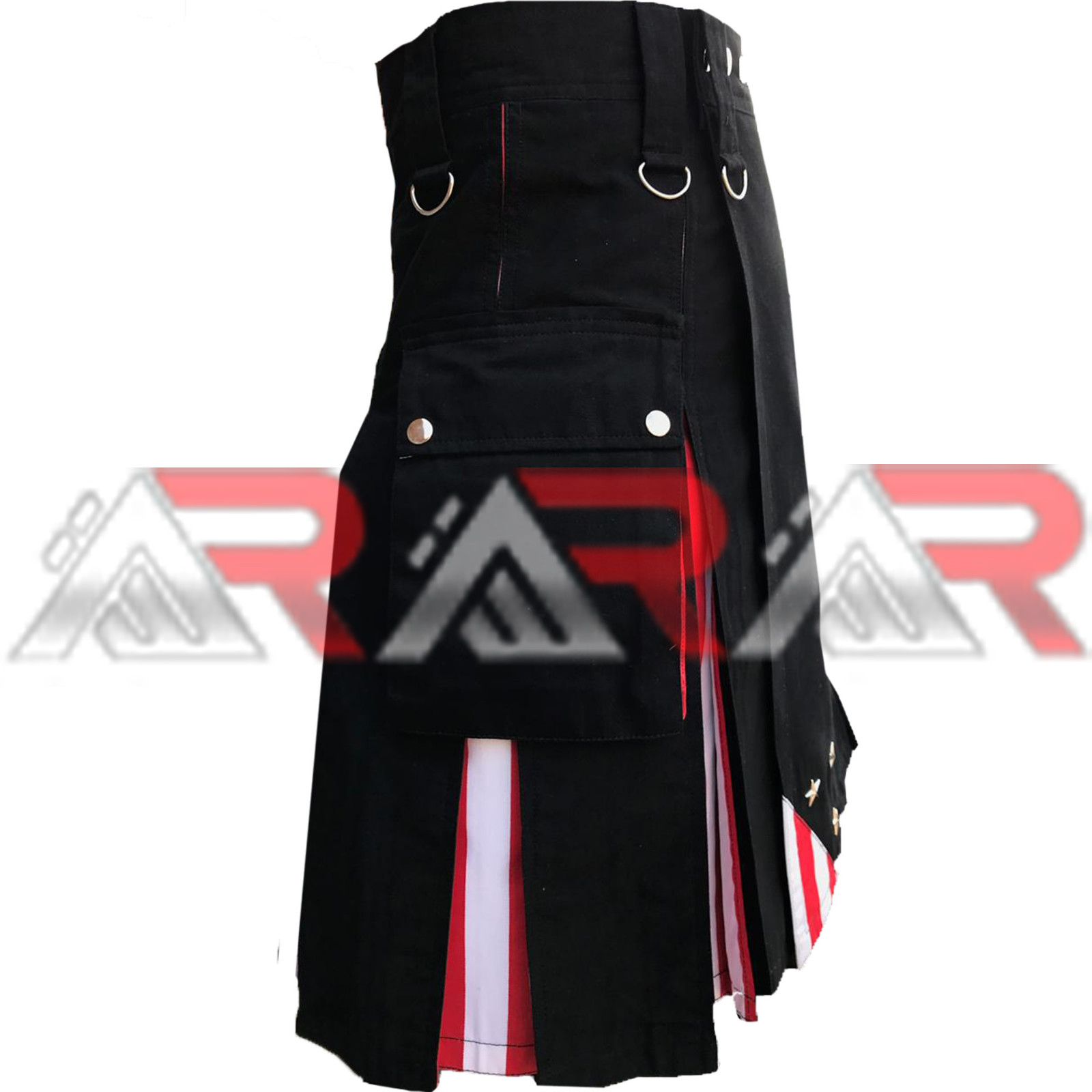 Men’s Utility kilt Scottish Hybrid Kilts Highland US America Flag All Size AAR