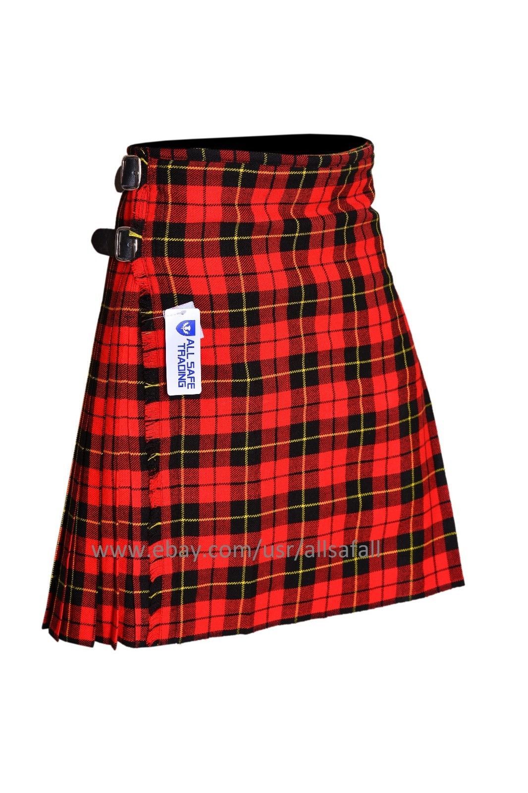 KIDS BOYS, GIRLS 13-Oz Casual / Formal Wear Scottish Tartan Kilt 6 Types Tartans