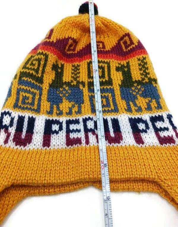 Handmade Chullo for kids – Peruvian Warmer hat for Winter knitting in Woll