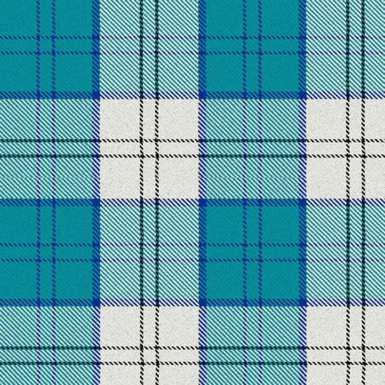 Scottish Traditional Handmade Lennox Dress Turquoise Tartan for men Custom Made