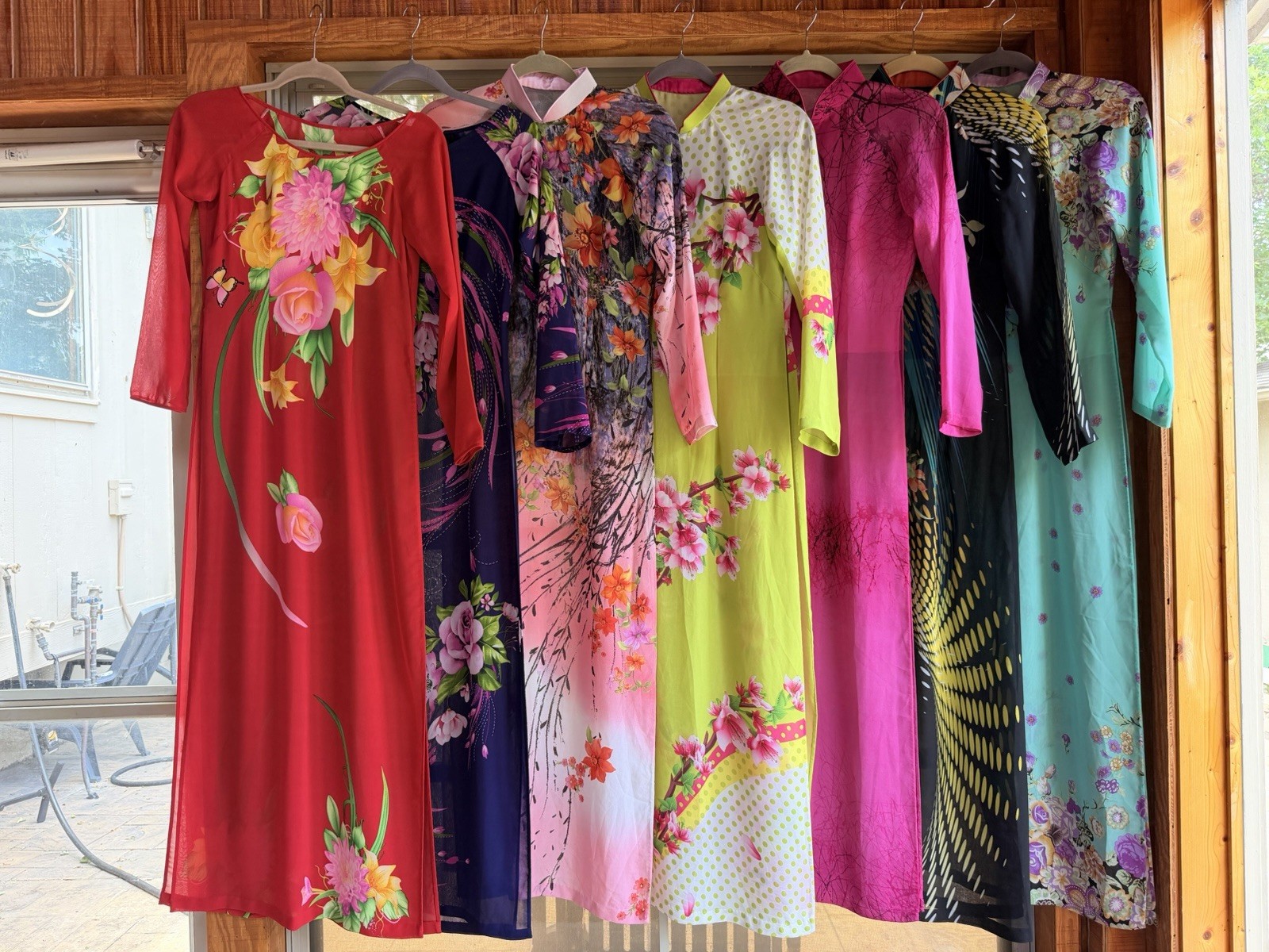 ALL 6 ao dai for $165 Handmade Vietnamese traditional Ao Dai set