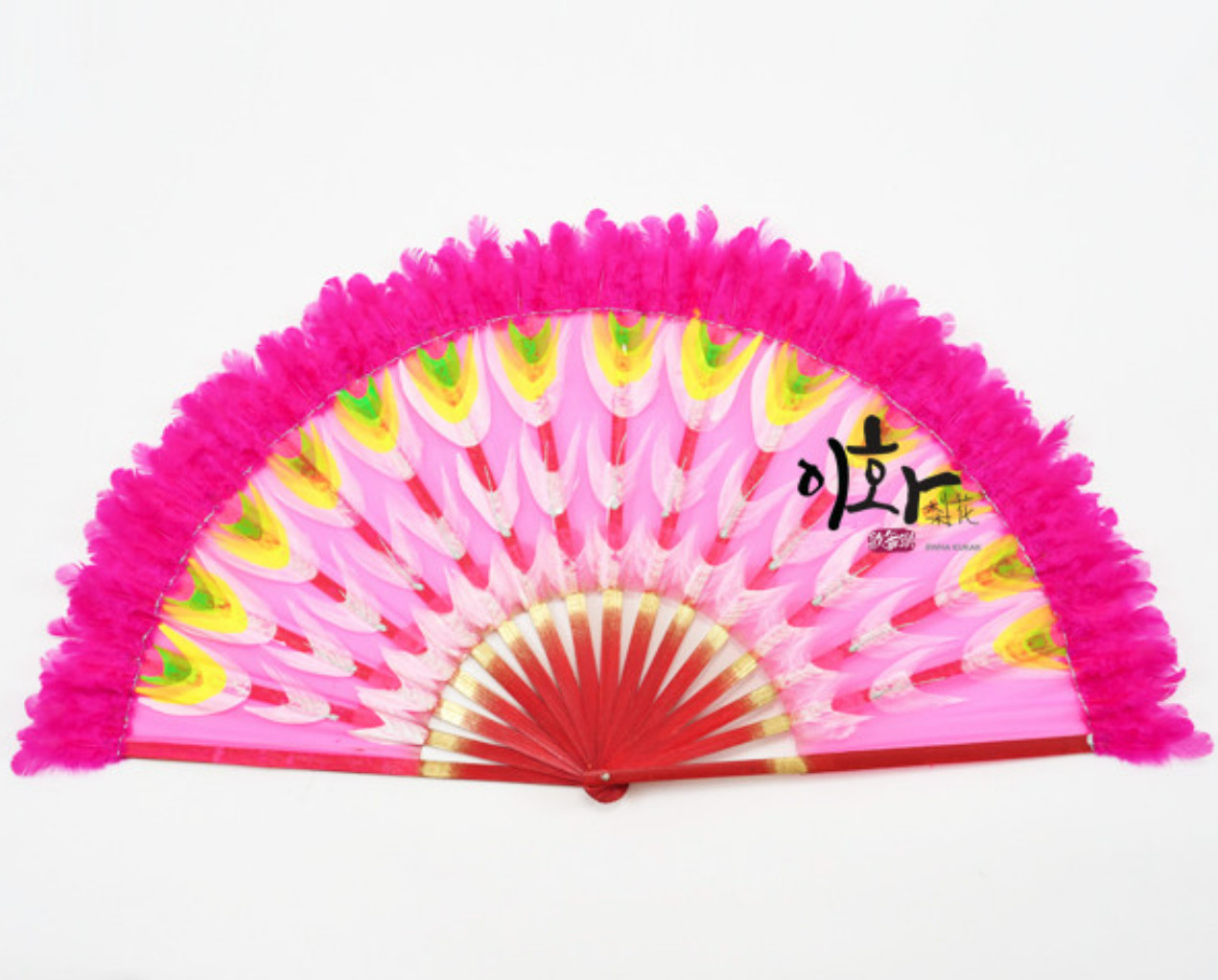 Korean Traditional Fan 1 Pair(2ea) BUCHAECHUM FAN DANCE Golden Angel’s