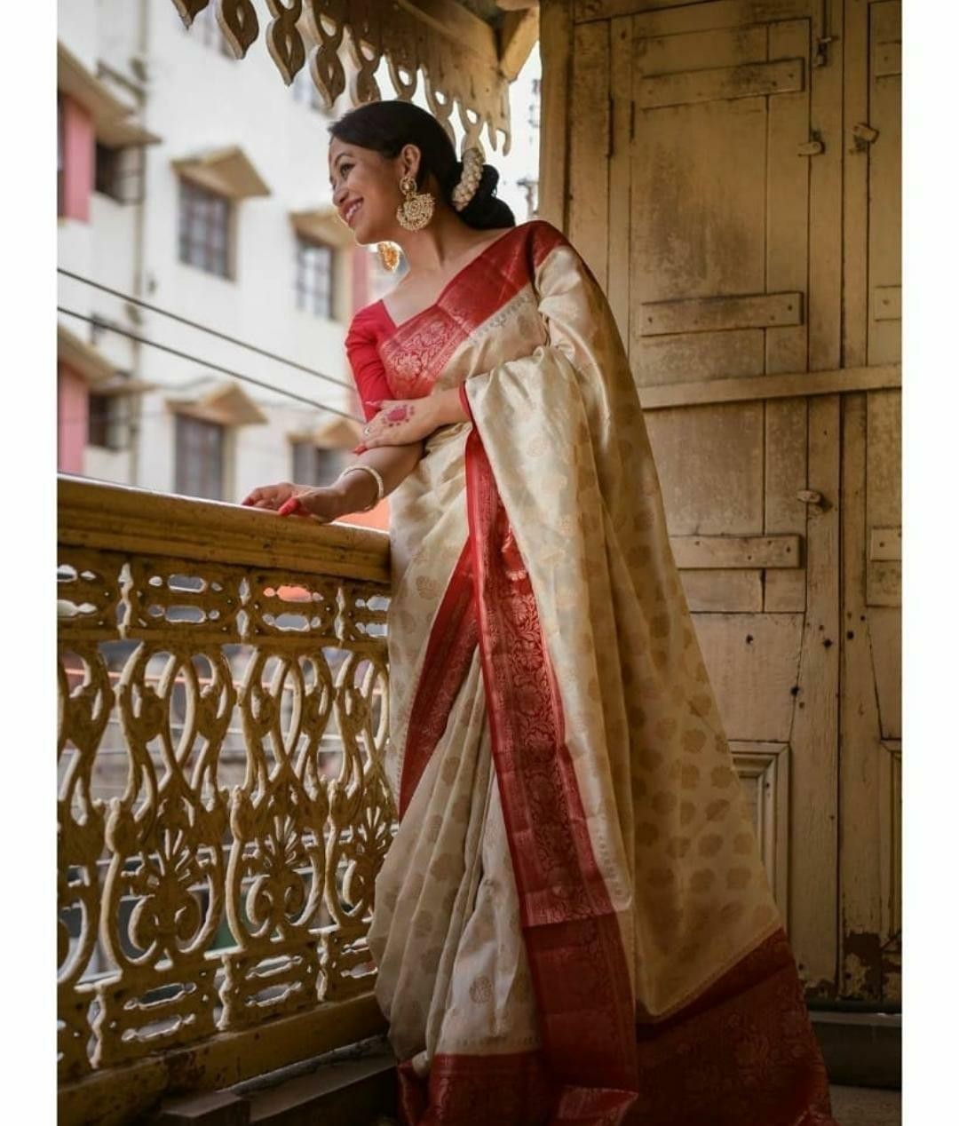 New Indian Cotton Silk Saree/Sari With Blouse Piece Party Wedding Wear For Women