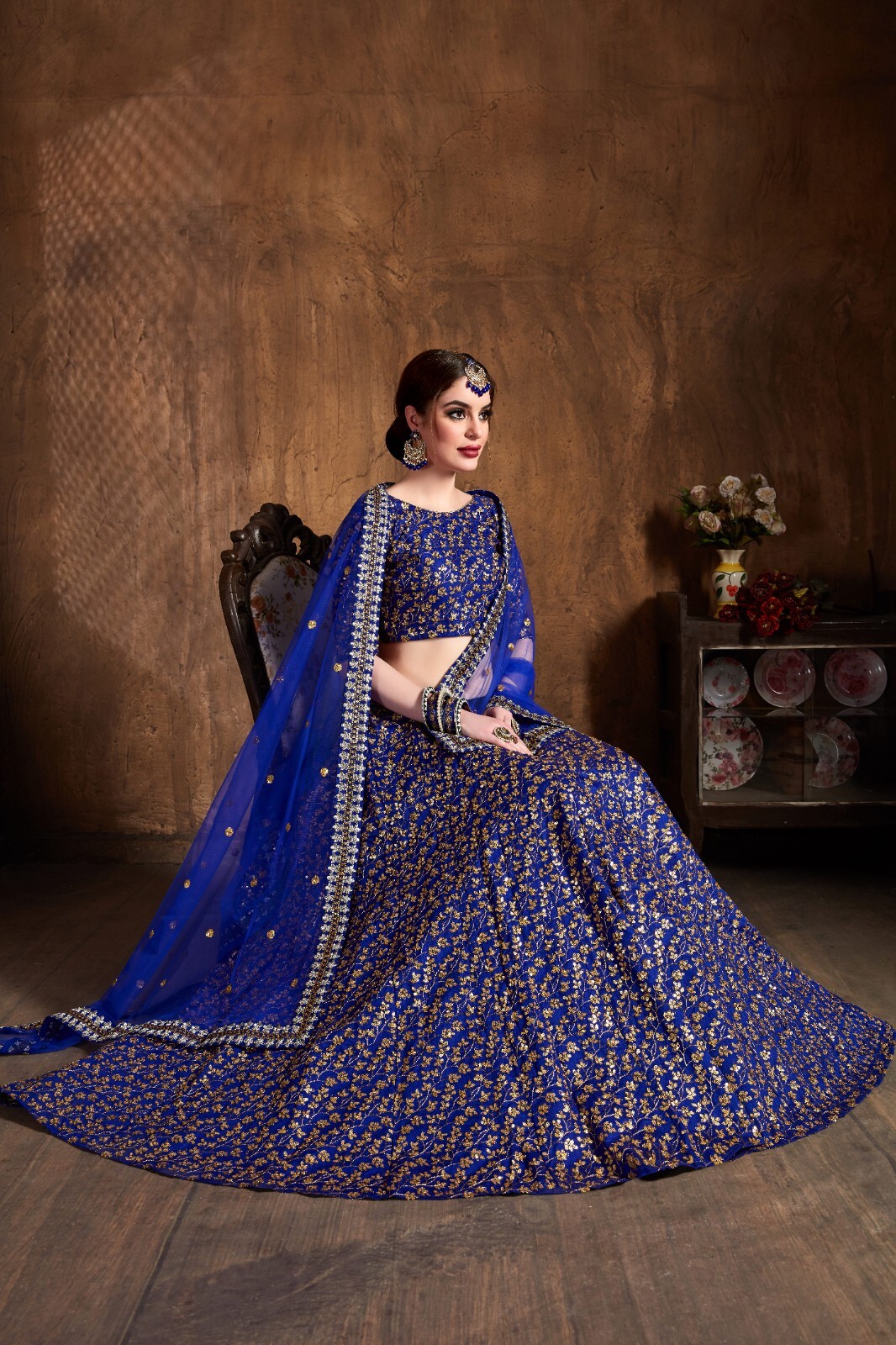 Designer Raw Silk Lehenga Choli With Soft Net Dupatta For Indian Wedding Wear