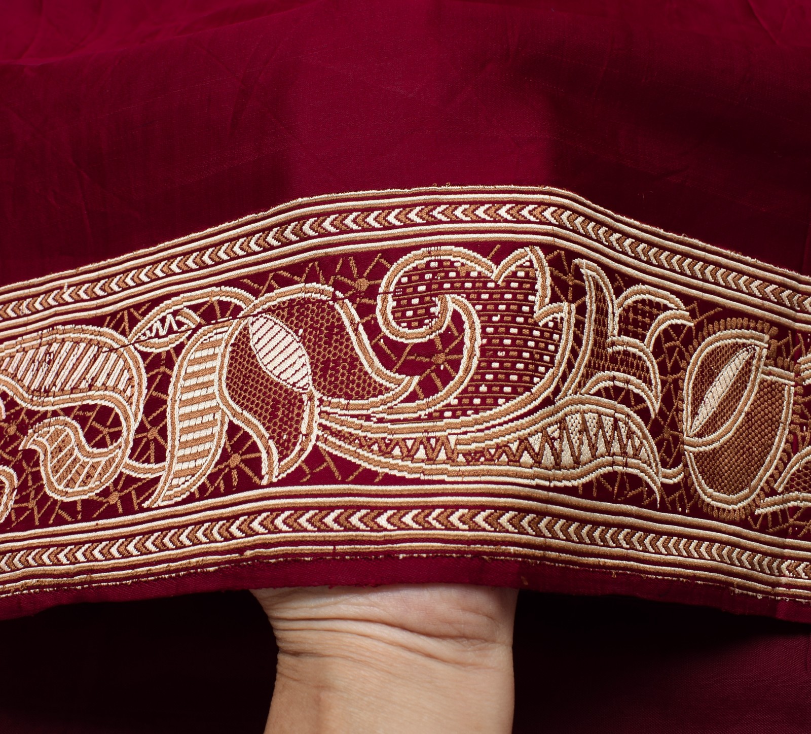 Sushila Vintage Heavy Saree Pure Satin Silk Banarasi Brocade Woven Sari Fabric