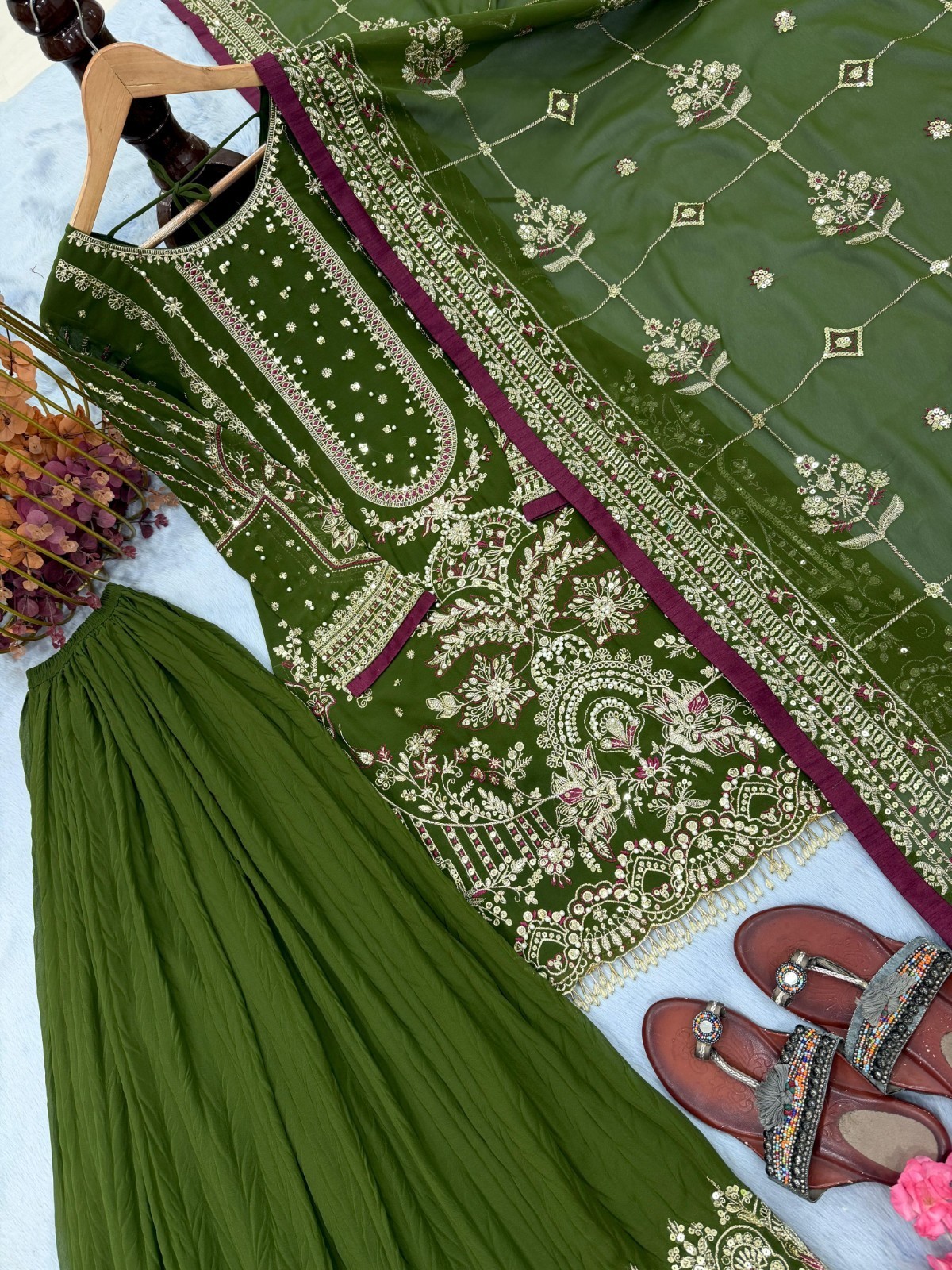 INDIAN DRESS BOLLYWOOD SUIT PAKISTANI WEDDING DHOTI TOP SALWAR KAMEEZ PARTY WEAR